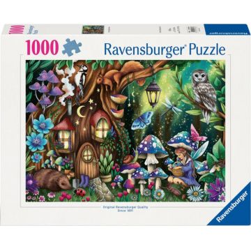 Puzzle Ravensburger din 1000 piese - În pădurea magică