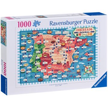 Puzzle Ravensburger din  1000 piese - Lista de vinuri din Iberia