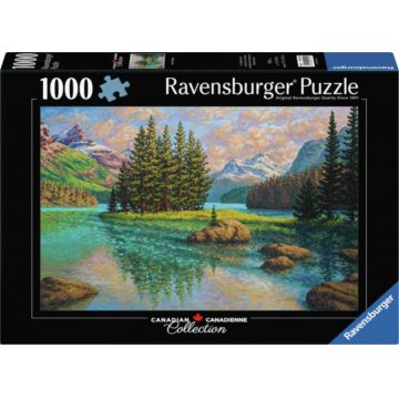 Puzzle Ravensburger din 1000 piese - Spiritul lacului Maligne