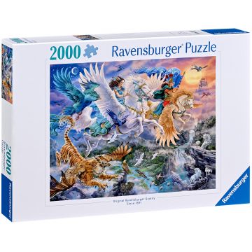 Puzzle Ravensburger din 2000 piese - Pegasus și prietenii