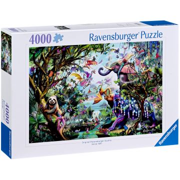 Puzzle Ravensburger din 4000 piese - Dragoni tropicali