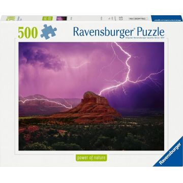 Puzzle Ravensburger din  500 piese - Furtună roz