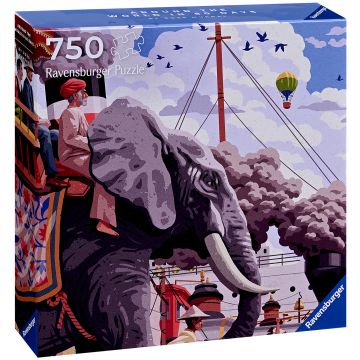Puzzle Ravensburger din 750 piese - În jurul lumii în 80 de zile