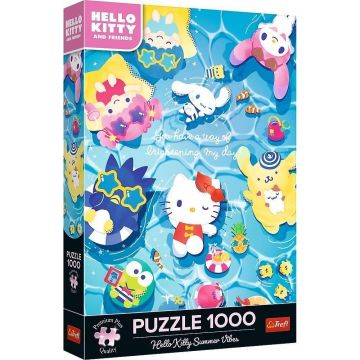 Puzzle Trefl din 1000 piese - Hello Kitty: Emoții de vară