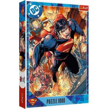 Puzzle Trefl din 1000 piese - Superman în acțiune