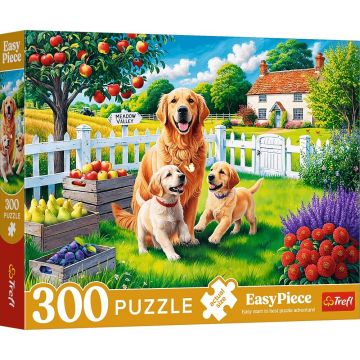 Puzzle Trefl din 300 XXL piese - Câini în sat