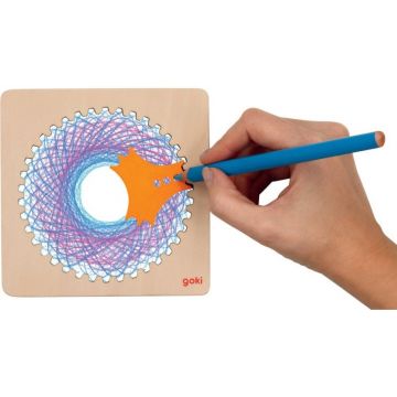 Set creativ cu un spirograf Goki