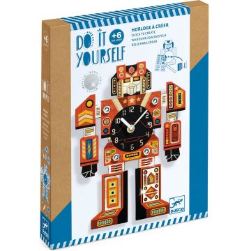 Set creativ Djeco - Robot ceas DIY