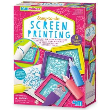 Set creativ pentru imprimare textile 4M - Fă-ți singur