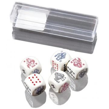 Set de zaruri de poker Piatnik - 16 mm (5 bucăți)