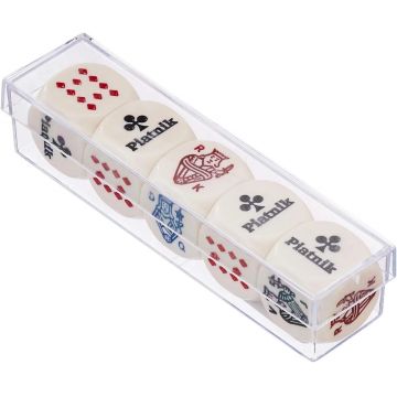 Set de zaruri de poker Piatnik - 22 mm (5 bucăți)