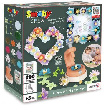 Set decoratiuni cu flori Smoby - Crea