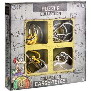 Set puzzle-uri metalice de logică Eureka - Expert Metal Puzzles Collection