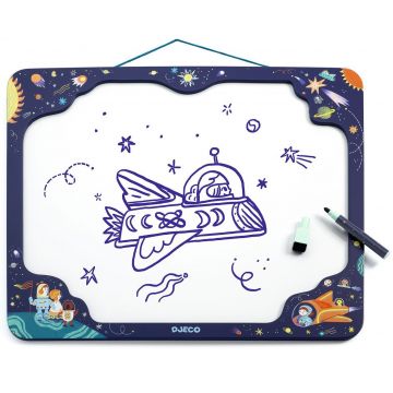 Tablă de desen magnetică Djeco - Spaţiu