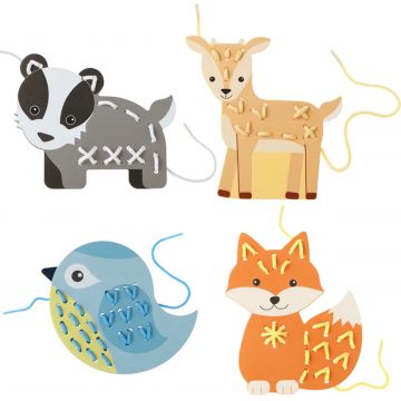 Trusă creativă Orange Tree Toys - Animale de pădure pentru cusut