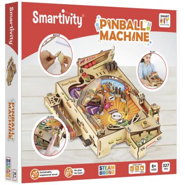 Constructor din lemn Smart Games Smartivity - Pinball machine, 327 piese