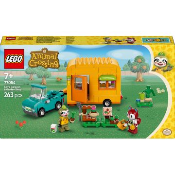 Constructor LEGO Animal Crossing - Rulota și magazinul de grădină lui Leif (77054)