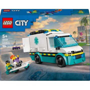 Constructor LEGO City - Ambulanță de urgență (60451)