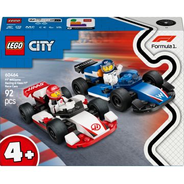 Constructor  LEGO City Formula 1 - Mașini de curse F1 Williams Racing și Haas F1 (60464)