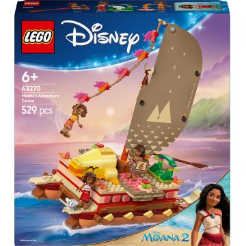 Constructor LEGO Disney Princess - Canoea de aventură a lui Vayana (43270)
