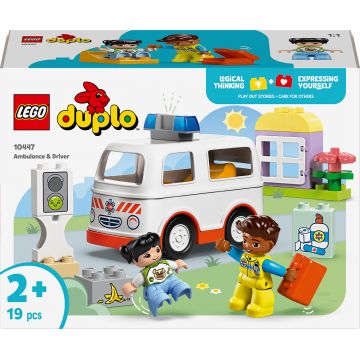Constructor LEGO Duplo - Ambulanță și șofer (10447)