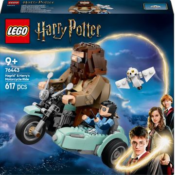 Constructor LEGO Harry Potter - Plimbarea cu motocicletă a lui Hagrid și Harry (76443)
