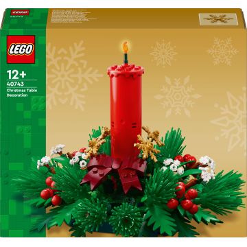 Constructor LEGO Iconic - Decorațiune pentru masă de Crăciun (40743)