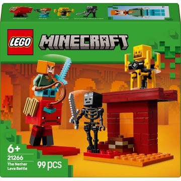 Constructor LEGO Minecraft - Bătălia în lava infernală (21266)