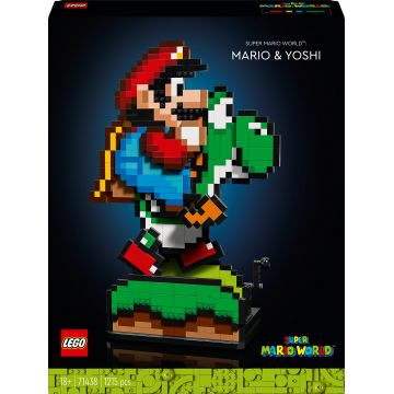 Constructor LEGO Super Mario - Super Mario World: Mario și Yoshii (71438)