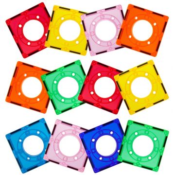Constructor suplimentar Picasso Tiles - Pentru Roley magnetic, 12 piese