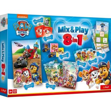 Joc de societate Mix & Play 8 în 1 - Paw Patrol - Pentru copii