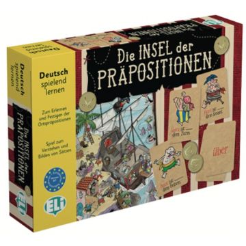 Joc educativ Eli Die Insel der Präpositionen (Limba germană)