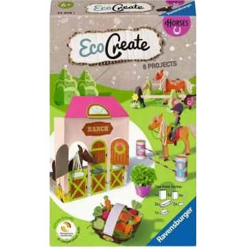 Kit creativ  Ravensburger - EcoCreate Mini, Horses