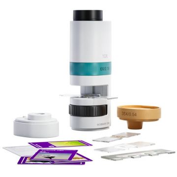 Kit educațional Science Can - Microscop portabil și proiector 350