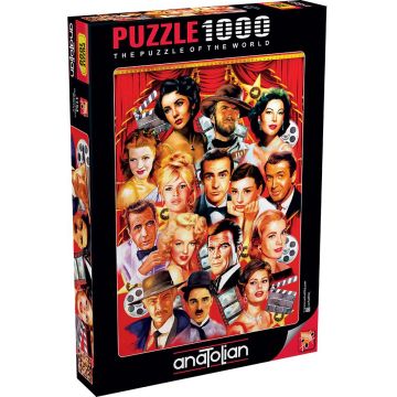 Puzzle Anatolian din 1000 piese - Vedete de la Hollywood