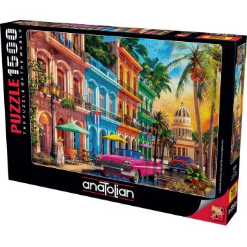 Puzzle Anatolian din 1500 piese - Apus de soare la Havana