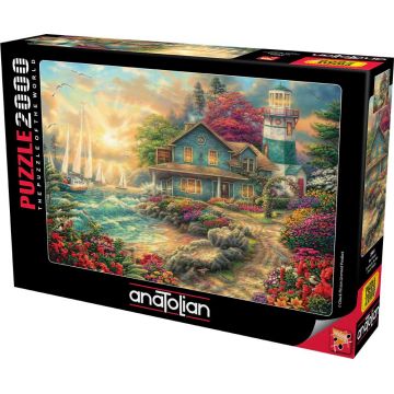 Puzzle Anatolian din 2000 piese - Răsărit de soare pe malul mării