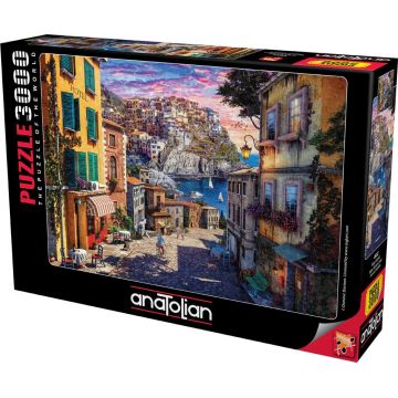 Puzzle  Anatolian din 3000 piese - Apus peste coasta Italiei
