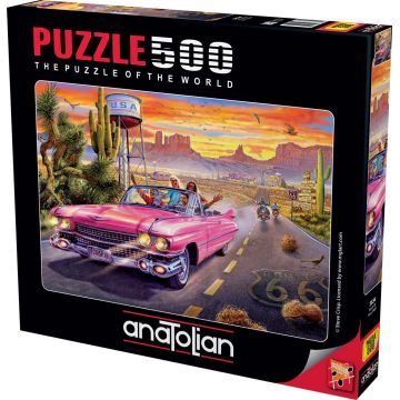 Puzzle Anatolian din 500 piese - Drumul 66