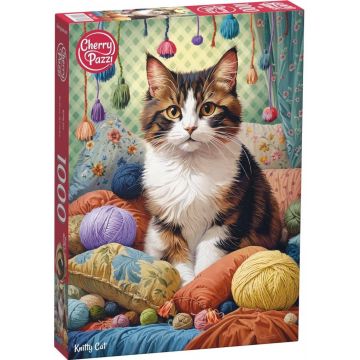 Puzzle Cherry Pazzi din 1000 piese - Pisică de tricotat