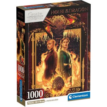 Puzzle  Clementoni din 1000 piese - Casă dragonului