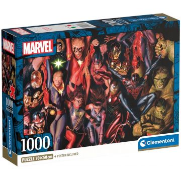 Puzzle Clementoni din 1000 piese - Eroii Marvel