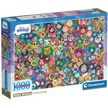 Puzzle Clementoni din 1000 piese - Insigne cu personaje Disney