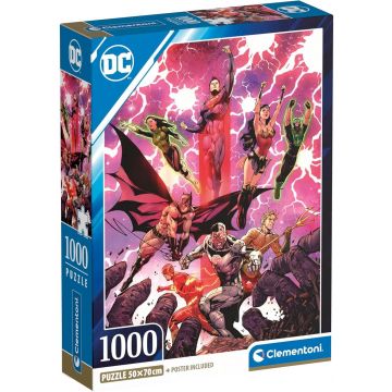 Puzzle Clementoni din 1000 piese - Personajele lui DC Comics