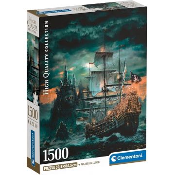 Puzzle Clementoni din 1500 piese - Nava piraților