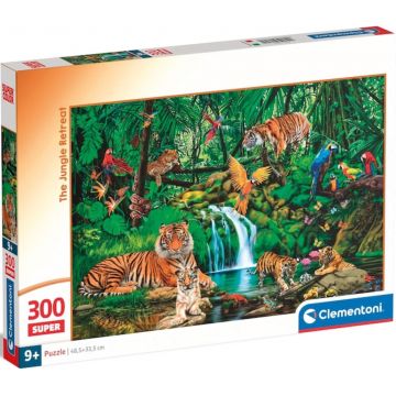 Puzzle Clementoni din 300 piese - Singurătate în junglă