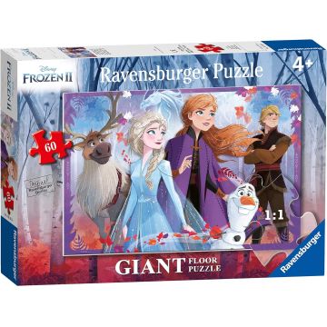 Puzzle de podea Ravensburger din 60 de părți - Frozen 2: Prin pădurea magică