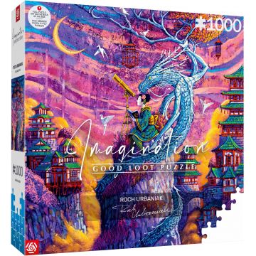 Puzzle Good Loot din 1000 piese - Dragonul și Sakura