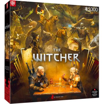 Puzzle Good Loot din 1000 piese - The Witcher: Playing Gwent