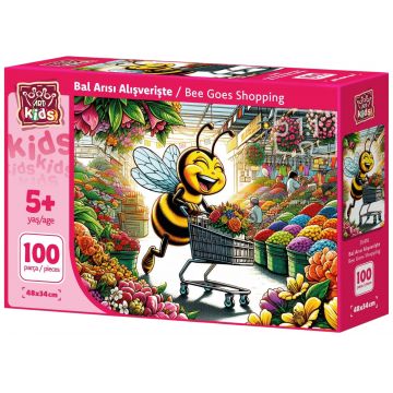 Puzzle pentru copii Art Puzzle din 100 piese - Albinele merg la piață